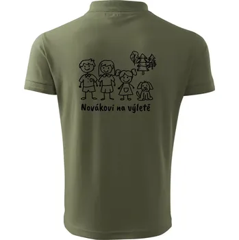 Pánská košile Vaše rodina na výletě - Polokošile pánská Pique Polo 203 - 2XL ( Khaki )