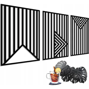 Obraz 3D obraz - dekorace na zeď do kuchyně, jídelny - Ažurový panel Linie 95x185 cm