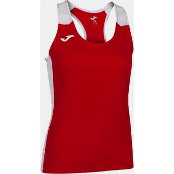 Dámské tričko Dámské/Dívčí sportovní tílko JOMA RECORD II TANK TOP RED WHITE Velikost: S, Barva: RED-WHITE