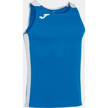 Dívčí tričko Pánské/Chlapecké sportovní tílko JOMA RECORD II TANK TOP ROYAL WHITE Velikost: S, Barva: ROYAL-WHITE