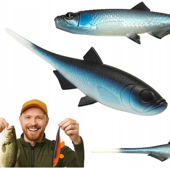 Umělá nástraha Libra Lures BLEAK SLUG TAIL 8,2'' 21cm 30g Bez vůně 003 MODRÁ SIVEN