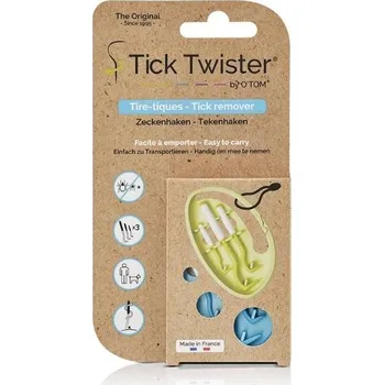 Antiparazitikum pro psa TRIXIE Tick Twister Clip Box vytahovač na klíšťata v pouzdře (3ks) (MIX BAREV)