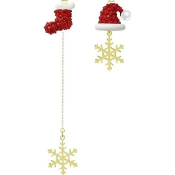 Náušnice 2 ks Vánoční asymetrické náušnice | dámské ozdoby - 4
