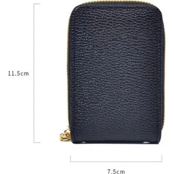 Malá dámská peněženka na zip | peněženka, vizitkář - 1 ks hnědá