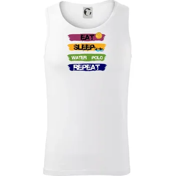 Pánské termoprádlo Eat sleep watter polo barevné - Tílko pánské Core - M ( Bílá )