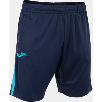 Pánské/Chlapecké fotbalové šortky JOMA CHAMPIONSHIP VII BERMUDA NAVY FLUOR TURQUOISE Velikost: 8 (4XS), Barva: NAVY