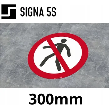 Podlahová značka SafeWalk "Zákaz vstupu" 30 cm