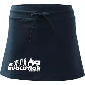 Dámské oblečení Evoluce traktor - Sportovní sukně - two in one - XS ( Námořní modrá (velmi tmavá - téměř černá) )