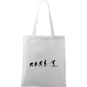 Evoluce běhu - běžky - Taška bavlněná - 42 x 38 cm ( Bílá )