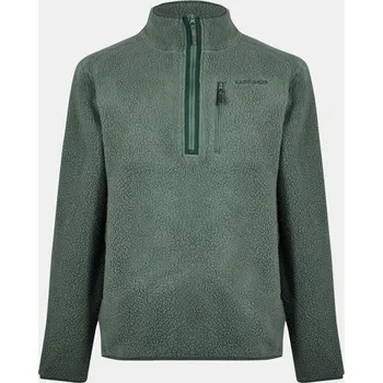 Pánská mikina Karrimor Tundra half Zip Sherpa Fleece Top Mens Green XL