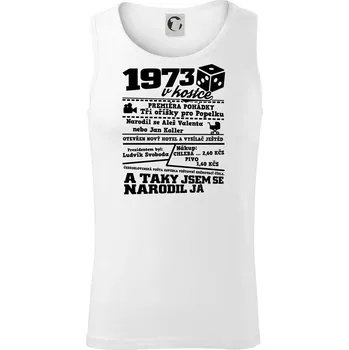 1973 v kostce - Tílko pánské Core - XL ( Bílá )