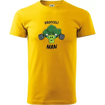 Broccoli man - Triko extra velké (5-8XL) - 8XL ( Žlutá )