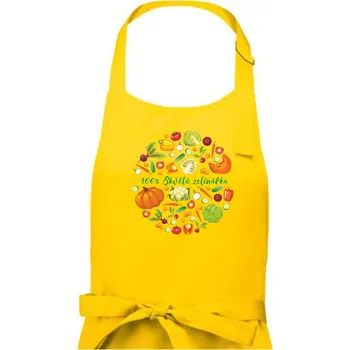 Kuchyňská zástěra 100% skvělá zelinářka - Dámská zástěra na vaření - Univerzální velikost ( Žlutá )