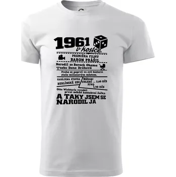 1961 v kostce - Triko extra velké (5-8XL) - 6XL ( Bílá )