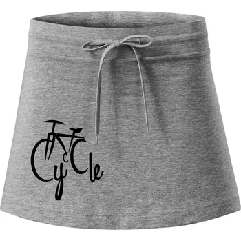 Dámská sukně Cycle kolo - Sportovní sukně - two in one - S ( Tmavě šedý melír )