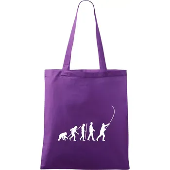 Evoluce rybaření - Taška bavlněná - 42 x 38 cm ( Fialová )