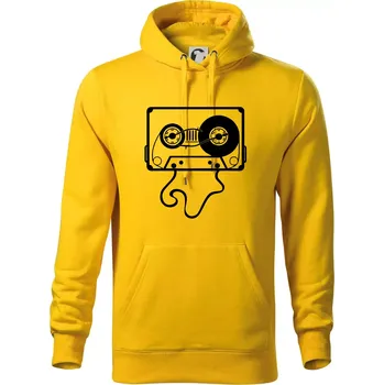 Pánská mikina Gramo kazeta - Mikina pánská Cape s kapucí - 2XL ( Žlutá )