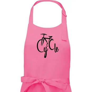 Kuchyňská zástěra Cycle kolo - Pánská zástěra na vaření - Univerzální velikost ( Růžová )