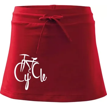 Dámská sukně Cycle kolo - Sportovní sukně - two in one - M ( Červená )