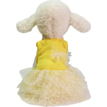 Obleček pro psa Šaty pro psa | obleček pro fenku XS-XXL - žlutá,2XL