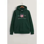 MIKINA GANT REG ARCHIVE SHIELD HOODIE TARTAN GREEN