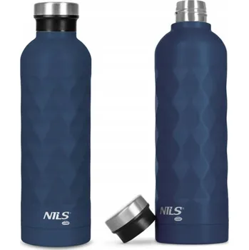 Láhev Láhev na vodu NILS CAMP 750ml modrá odolná ocel