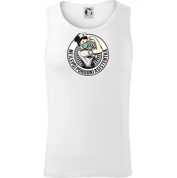 Nejlepší porodní asistentka - Tílko pánské Core - XL ( Bílá )