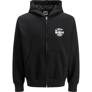 Pánská mikina Jack and Jones Zip Hoodie Black S