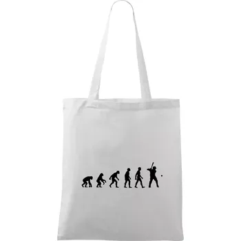 Evoluce baseball pálkař nápřah + míček - Taška bavlněná - 42 x 38 cm ( Bílá )