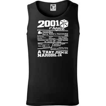 2001 v kostce - Tílko pánské Core - L ( Černá )