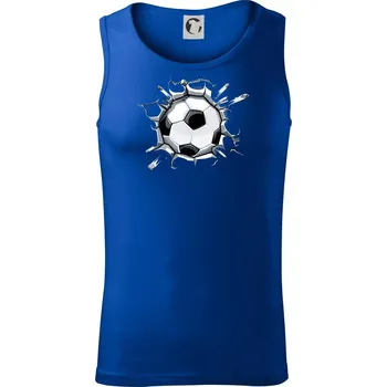 Fotbalový míč v triku - Tílko pánské Core - L ( Královská modrá )