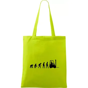 Evoluce ještěrka - Taška bavlněná - 42 x 38 cm ( Limetková )