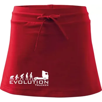 Dámská sukně Evoluce trucker - Sportovní sukně - two in one - M ( Červená )