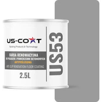 univerzální barva BARVA NA RENOVACI PODLAH PROTISKLUZOVÁ ŠEDÁ SIGNÁLNÍ RAL 7004 2,5L