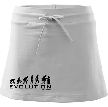 Dámská sukně Evoluce práce - Sportovní sukně - two in one - S ( Bílá )