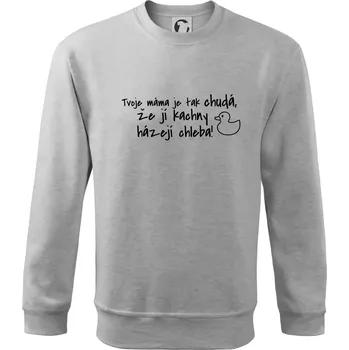 Chlapecké tričko Tvoje mama je tak chudá - kachny - Mikina Essential dětská - 158 cm/12 let ( Světlešedý Melír )