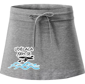 Dámská sukně Udělala jsem se - Sportovní sukně - two in one - XS ( Tmavě šedý melír )