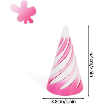 3D spirálová pyramida dekorace | spirálová dekorace, hračka - S15