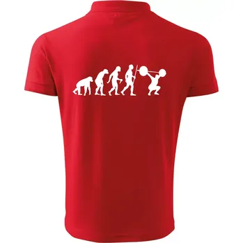 Pánská košile Evolution fitness - Polokošile pánská Pique Polo 203 - XL ( Červená )