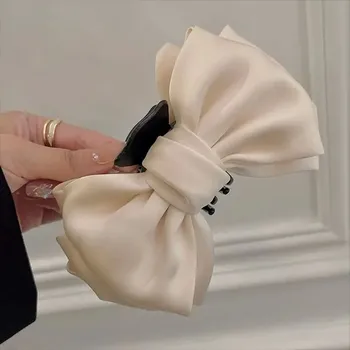 Mašličkový skřipec pro elegantní účes | ozdoba do vlasů, skřipec do vlasů - Béžový