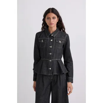 BUNDA KARL LAGERFELD FASHION DENIM JACKET DARK BLUE DENIM