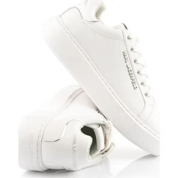 Dámské tenisky TENISKY KARL LAGERFELD MAXI KUP LO LACE III WHITE LTHR