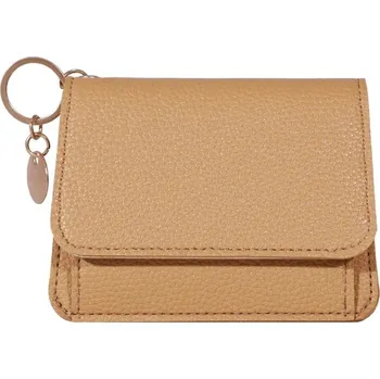 Peněženka Malá koženková peněženka na karty | dámská peněženka, malá peněženka - Khaki