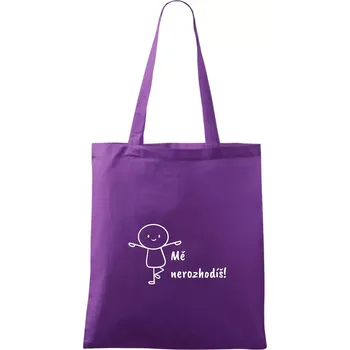 Nákupní taška Mě nerozhodíš - Taška bavlněná - 42 x 38 cm ( Fialová )