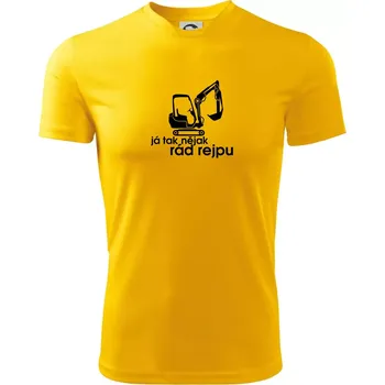 Pánské tričko Já tak nějak rád rejpu - Pánské triko Fantasy sportovní (dresovina) - 3XL ( Žlutá )