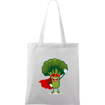 Super Brokolice - Taška bavlněná - 42 x 38 cm ( Bílá )