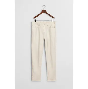 Pánské džíny DŽÍNY GANT SLIM COT/LINEN JEANS PUTTY