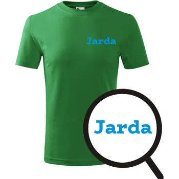 Chlapecké tričko Zelené dětské tričko Jarda - dětské tričko se jménem - barva zelená - velikost 4roky