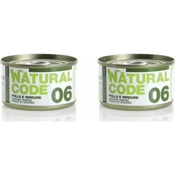 Krmivo pro kočku Natural Code - 06 - KUŘE A ZELENINA - 85g