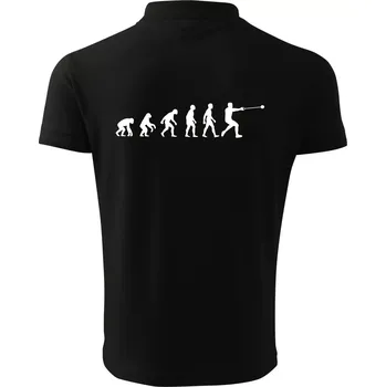 Pánská košile Evoluce hod kladivem - Polokošile pánská Pique Polo 203 - 5XL ( Černá )